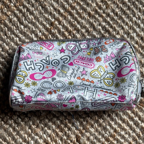 Coach Handbags - COACH POPPY GRAFFITI BUTTERFLY COSMETIC CASE, MAKEUP BAG.